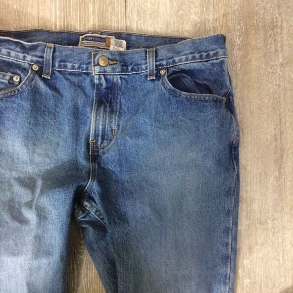 Vintage 90s Old Navy Boot Cut Jeans Heavyweight 100 Cotton 14S Made USA - Picture 2 of 5